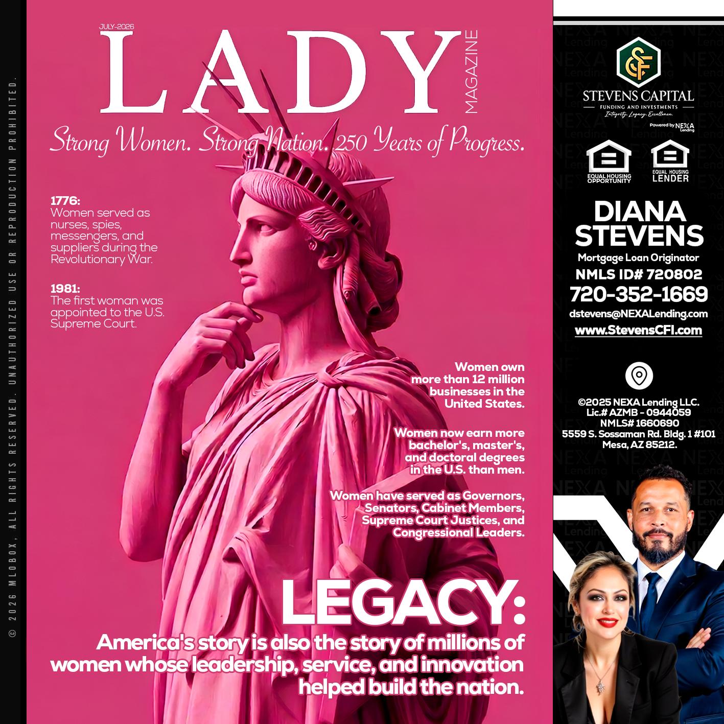 LADY LIBERTY! - Diana Stevens -Mortgage Loan Originator