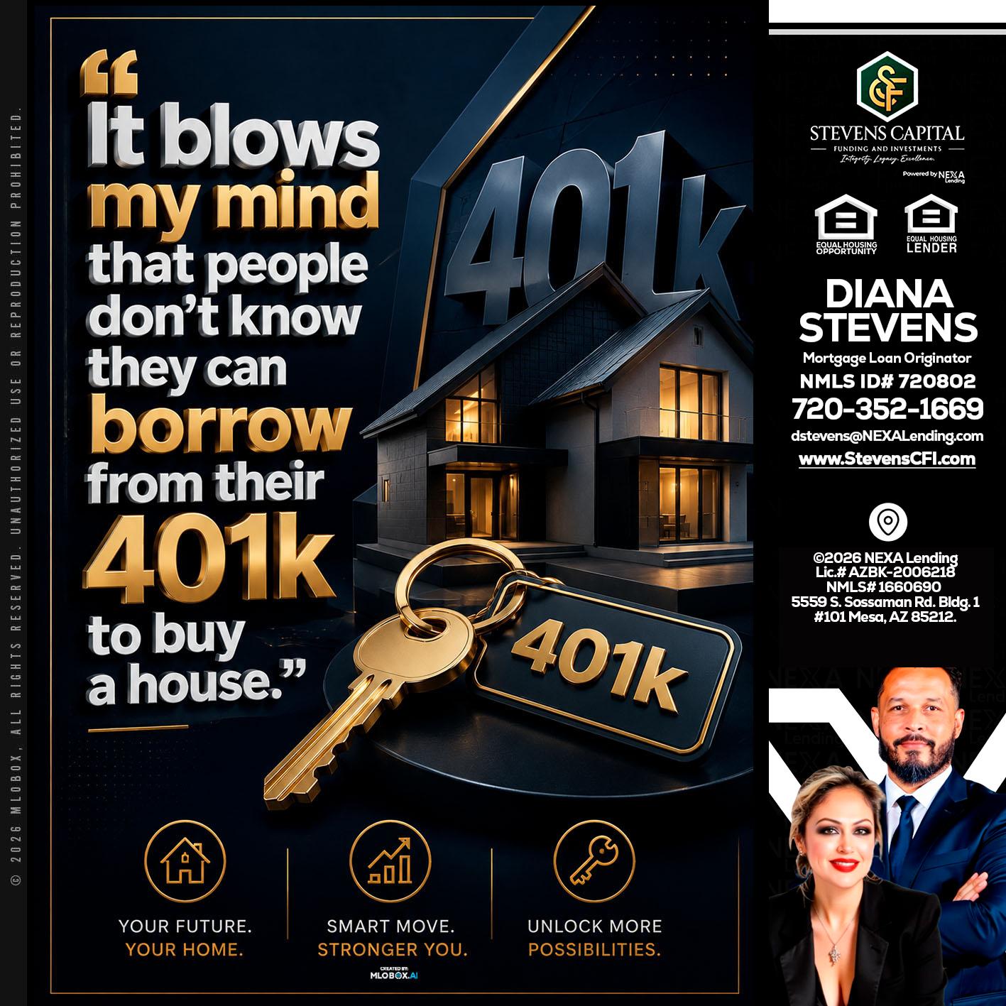 401 K - Diana Stevens -Mortgage Loan Originator