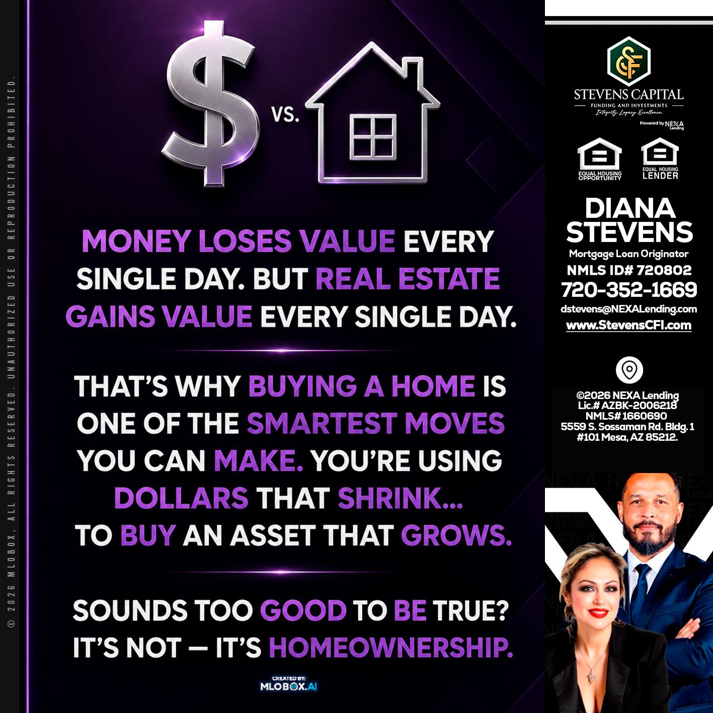 MONEY LOSES - Diana Stevens -Mortgage Loan Originator