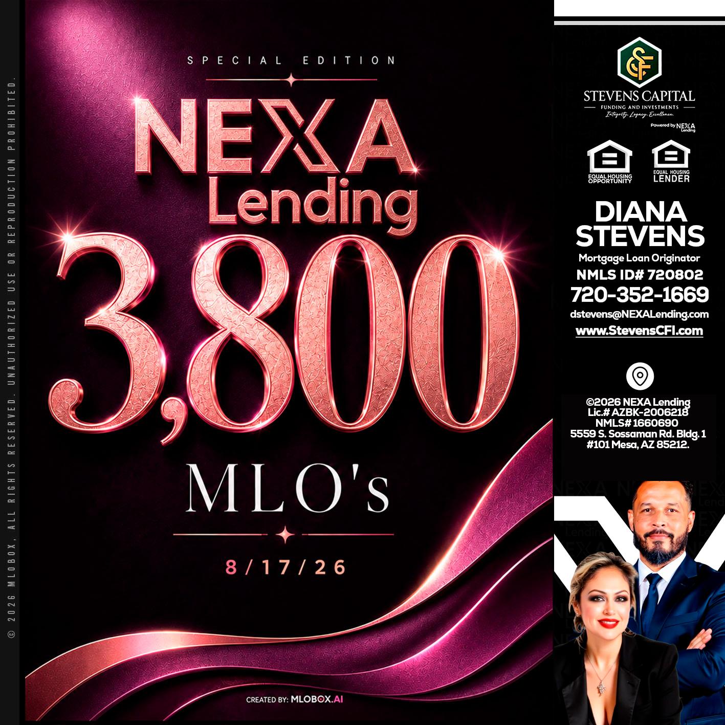 3800 MLOs - Diana Stevens -Mortgage Loan Originator