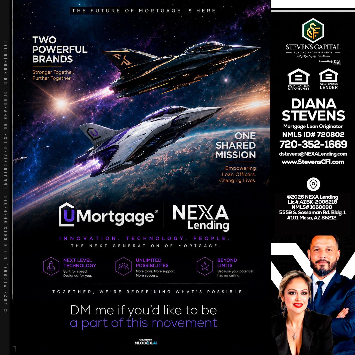 U Mortgage + NEXA lending - Diana Stevens -Mortgage Loan Originator