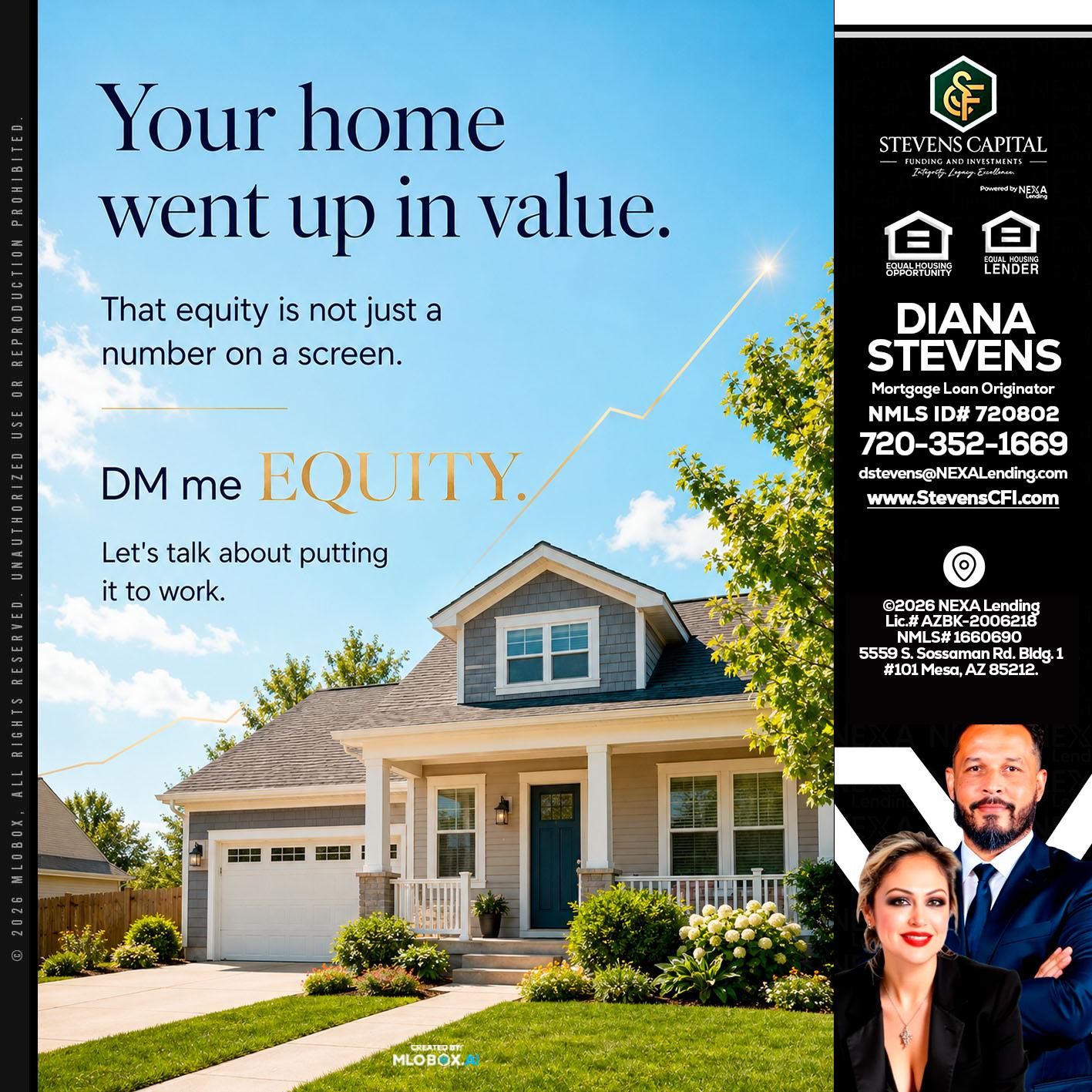 YOUR HOME - Diana Stevens -Mortgage Loan Originator