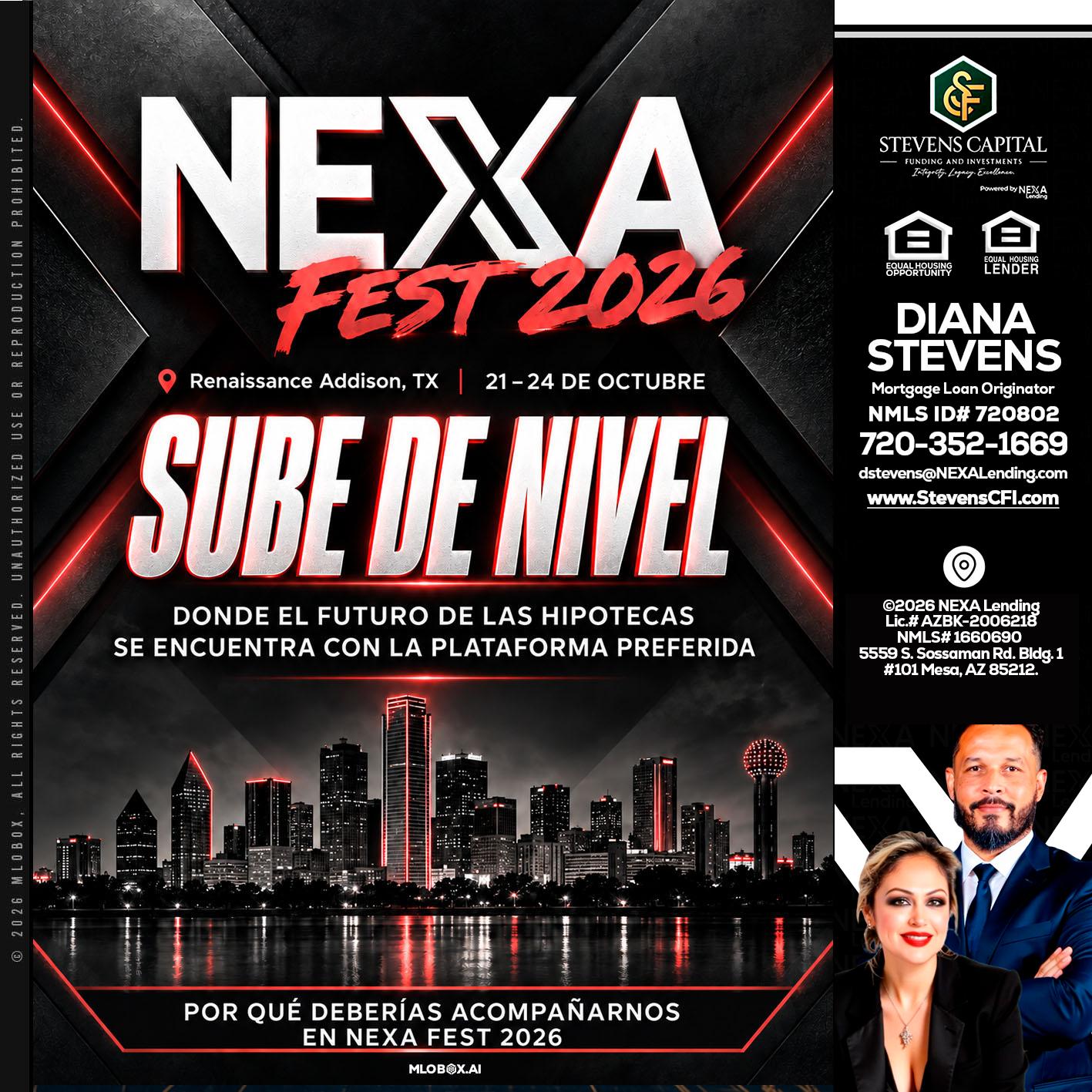 NEXA fest 2026 - Diana Stevens -Mortgage Loan Originator