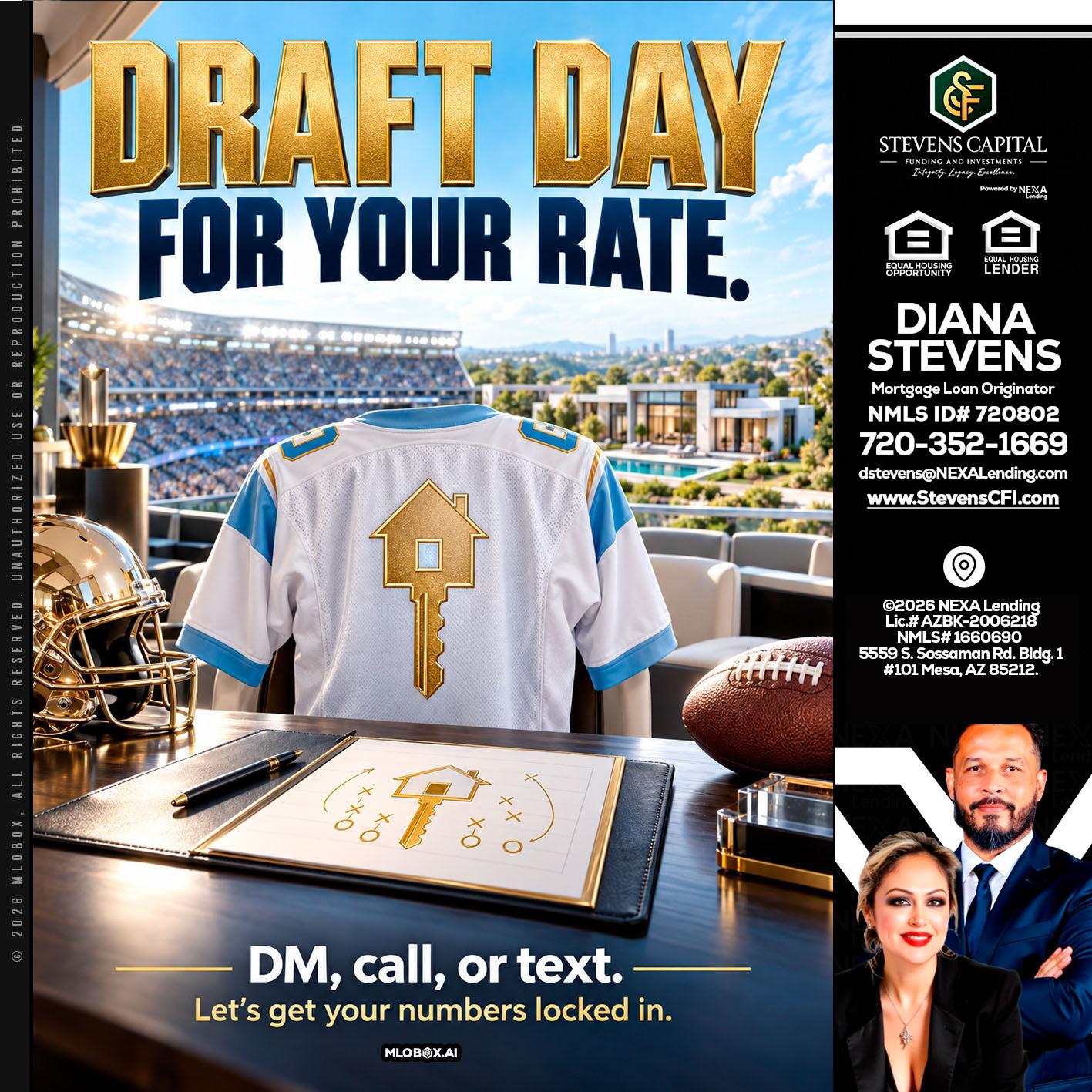 DRAFT DAY - Diana Stevens -Mortgage Loan Originator