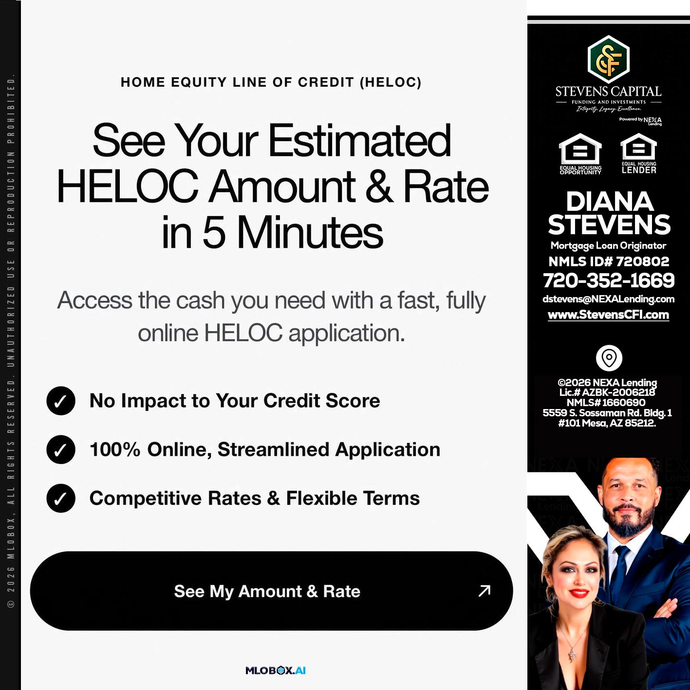 HELOC - Diana Stevens -Mortgage Loan Originator