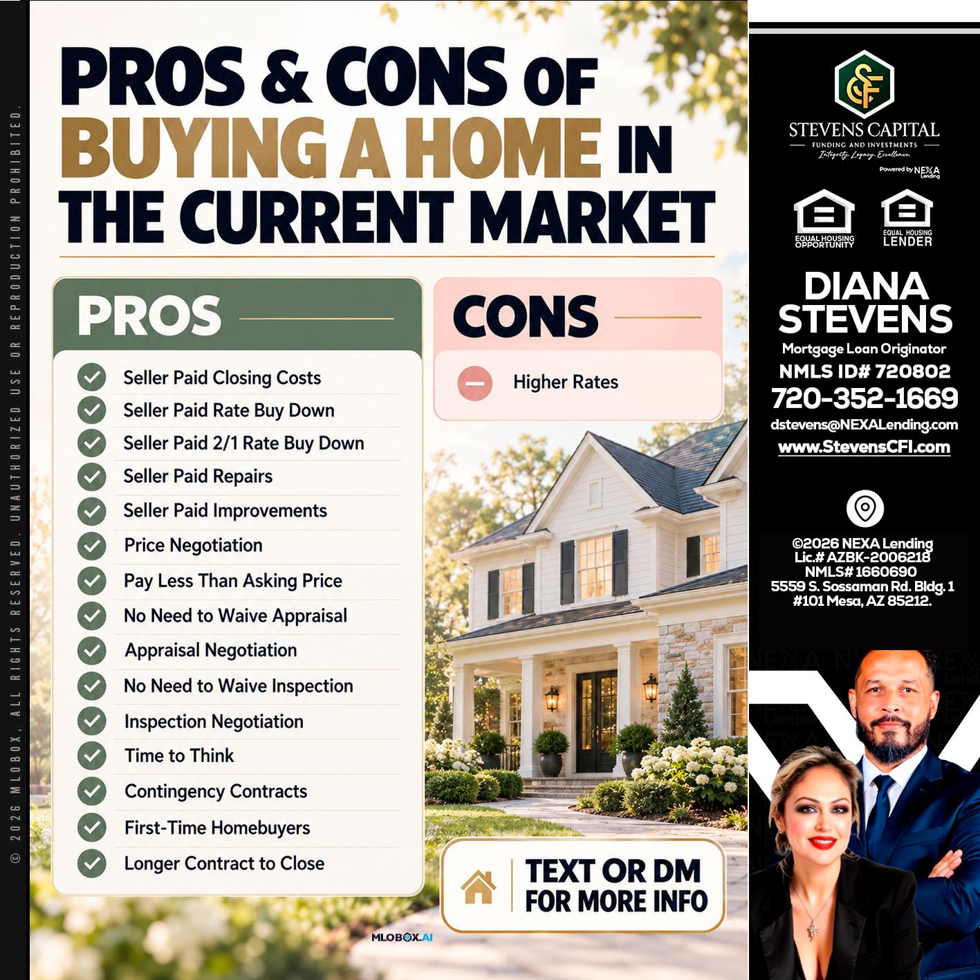 pros and cons - Diana Stevens -Mortgage Loan Originator