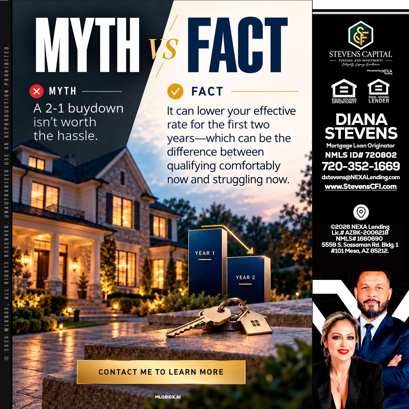 MYTH VS FACT - Diana Stevens -Mortgage Loan Originator