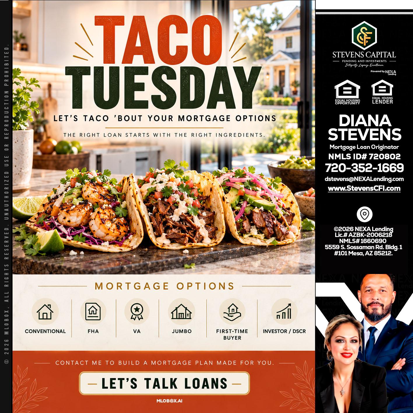 taco Tuesday - Diana Stevens -Mortgage Loan Originator