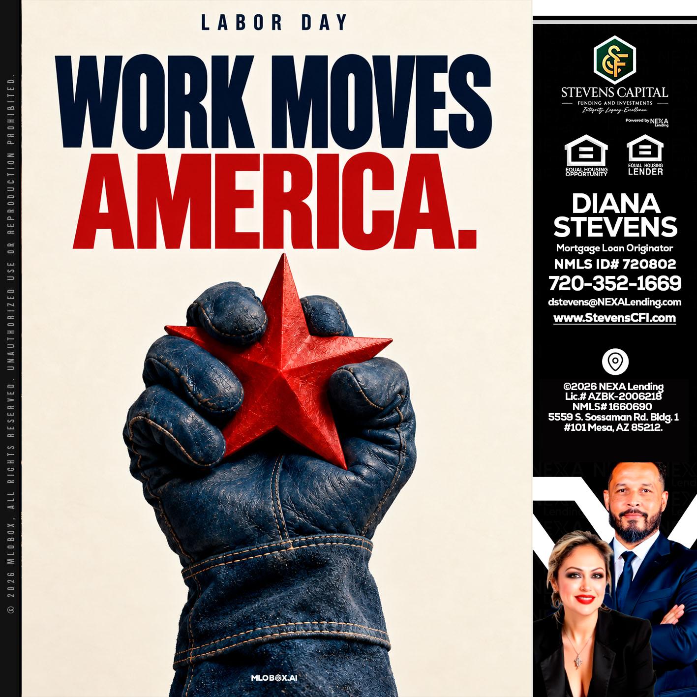 WORKS MOVES AMERICA - Diana Stevens -Mortgage Loan Originator