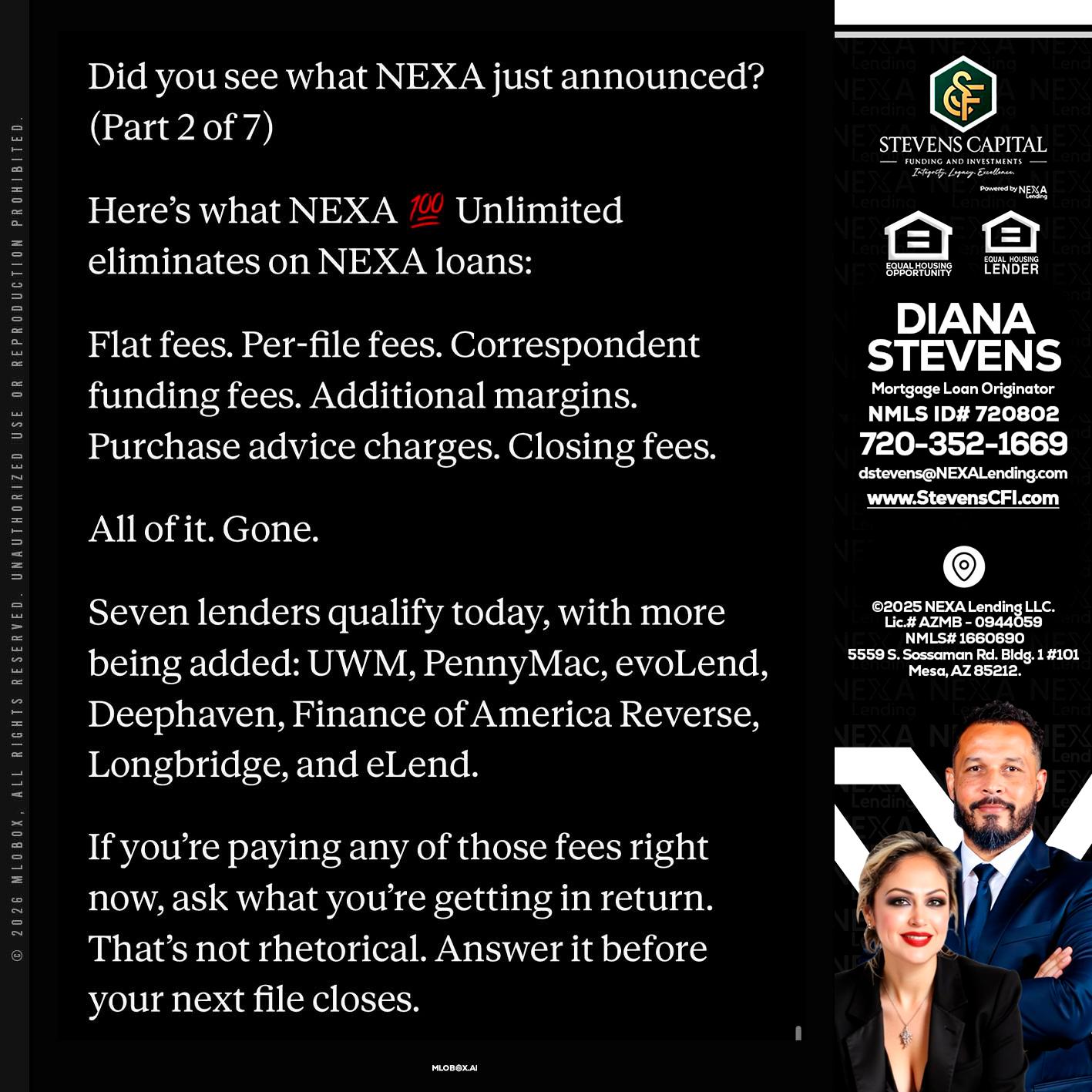 2 OF 7 - Diana Stevens -Mortgage Loan Originator
