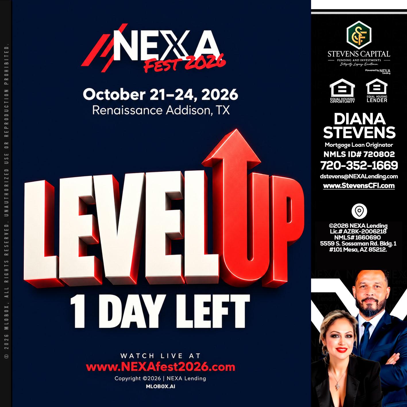 LEVEL UP - Diana Stevens -Mortgage Loan Originator