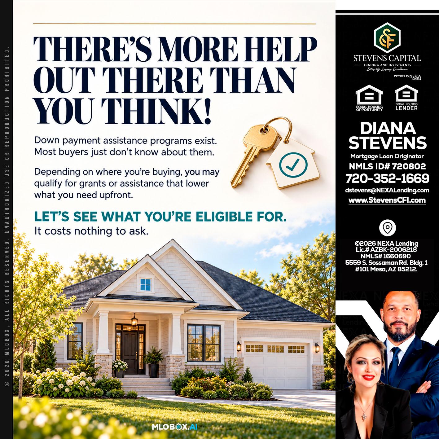 THERES MORE - Diana Stevens -Mortgage Loan Originator
